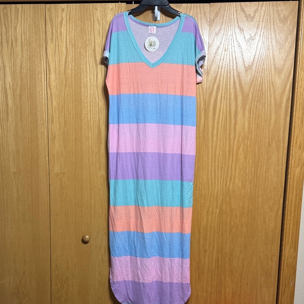 Wanna B Pastel Knit Maxi Dress